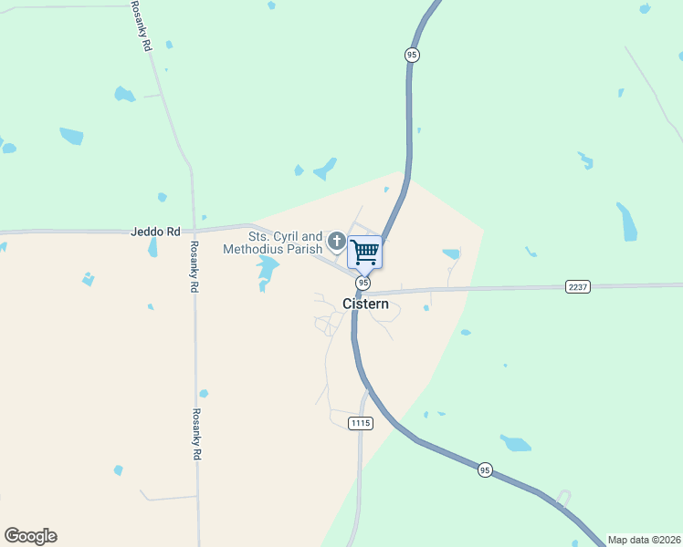 map of restaurants, bars, coffee shops, grocery stores, and more near 7734 Jeddo Road in Flatonia