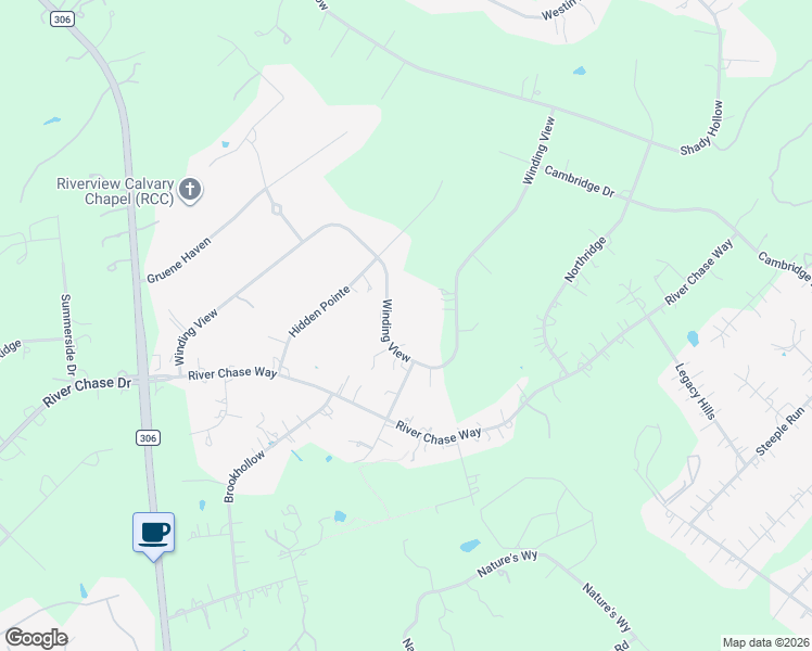map of restaurants, bars, coffee shops, grocery stores, and more near 451 Winding View in New Braunfels