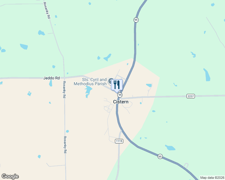 map of restaurants, bars, coffee shops, grocery stores, and more near 7734 Jeddo Road in Flatonia