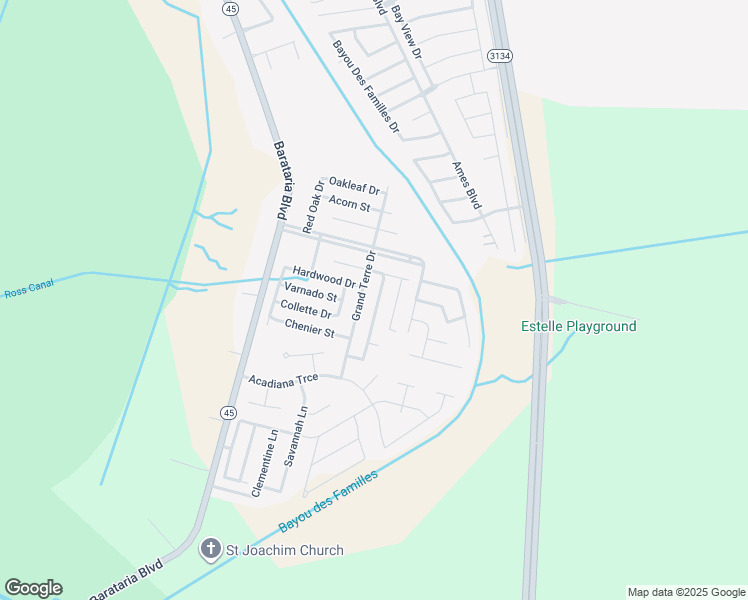 map of restaurants, bars, coffee shops, grocery stores, and more near 4904 Liberty Oaks Drive in Marrero