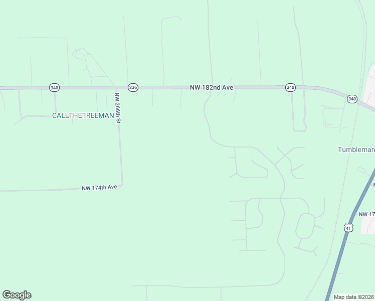 map of restaurants, bars, coffee shops, grocery stores, and more near 17523 Northwest 266th Street in High Springs