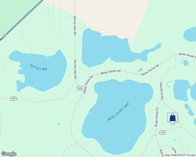 map of restaurants, bars, coffee shops, grocery stores, and more near 5939 White Sands Road in Keystone Heights