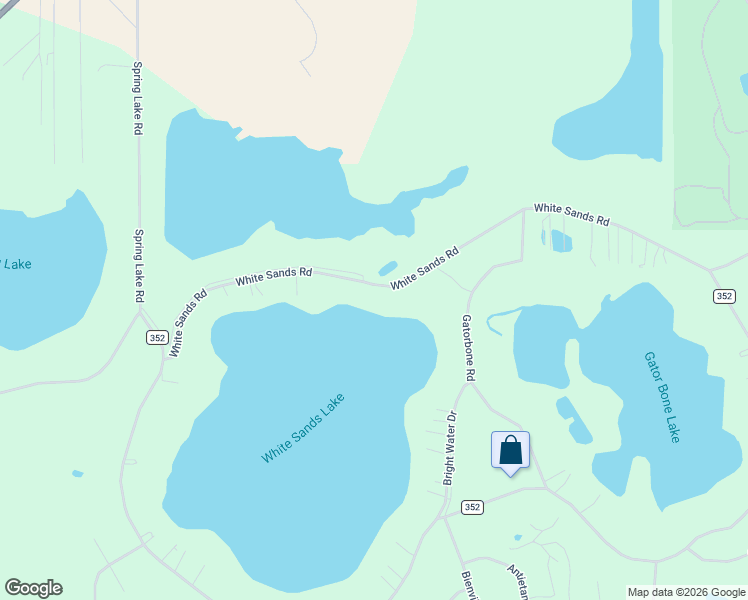 map of restaurants, bars, coffee shops, grocery stores, and more near 5851 White Sands Road in Keystone Heights