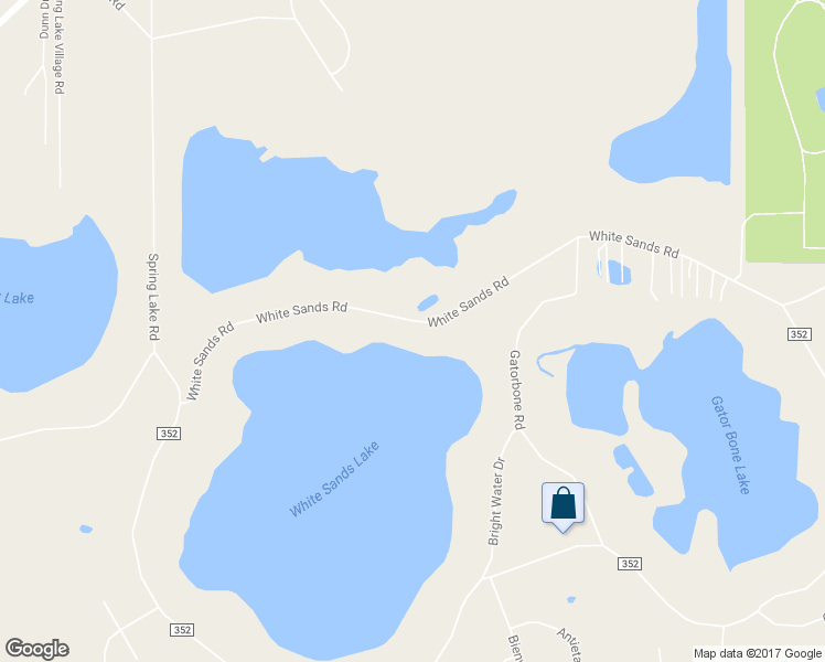 map of restaurants, bars, coffee shops, grocery stores, and more near 5851 White Sands Road in Keystone Heights