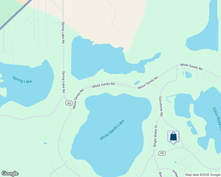map of restaurants, bars, coffee shops, grocery stores, and more near 5899 White Sands Road in Keystone Heights