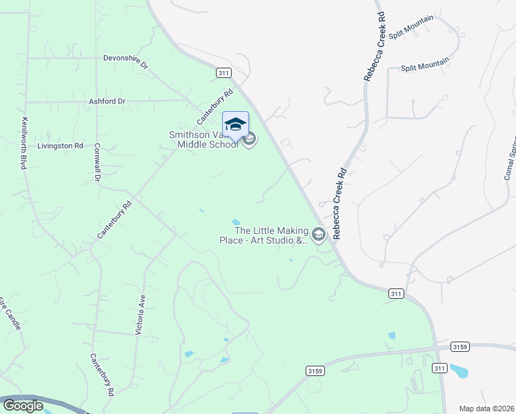 map of restaurants, bars, coffee shops, grocery stores, and more near 6093 Farm to Market Road 311 in Spring Branch