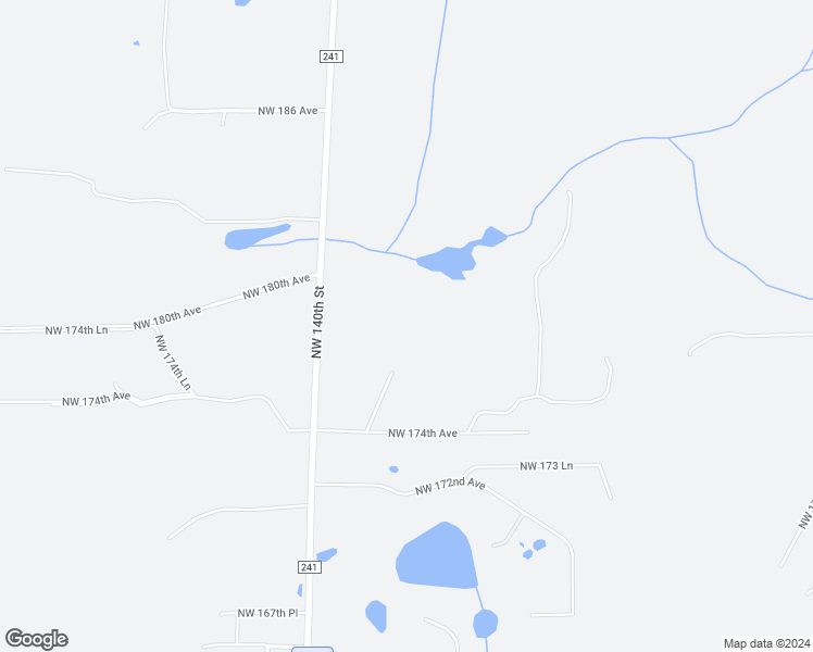 map of restaurants, bars, coffee shops, grocery stores, and more near 13121 Northwest 174th Avenue in Alachua