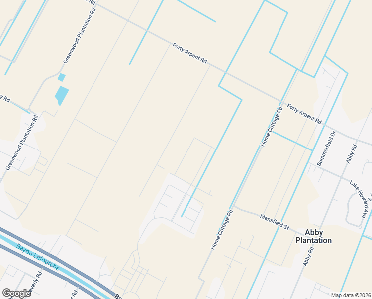 map of restaurants, bars, coffee shops, grocery stores, and more near 170 Spring Grove Loop in Thibodaux