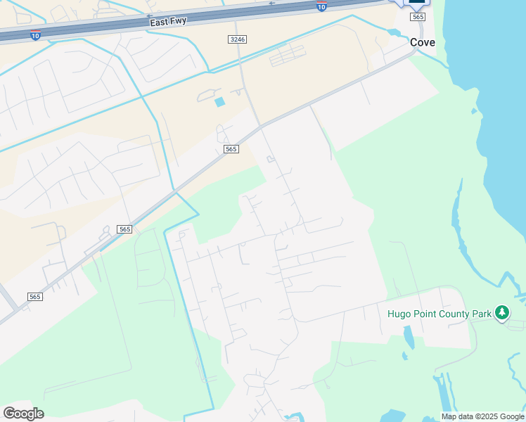 map of restaurants, bars, coffee shops, grocery stores, and more near 411 Dewberry Lane in Cove