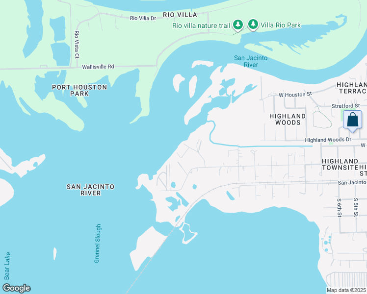 map of restaurants, bars, coffee shops, grocery stores, and more near 1322 Clear Lake Road in Highlands
