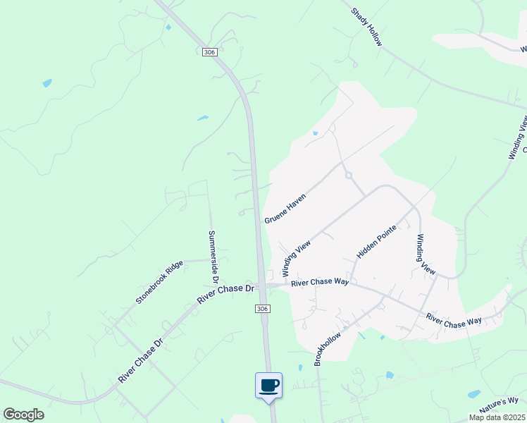 map of restaurants, bars, coffee shops, grocery stores, and more near 105 Gruene Haven in New Braunfels