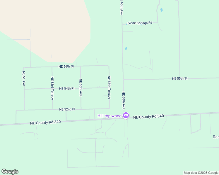 map of restaurants, bars, coffee shops, grocery stores, and more near 5501 Northeast 58th Terrace in High Springs
