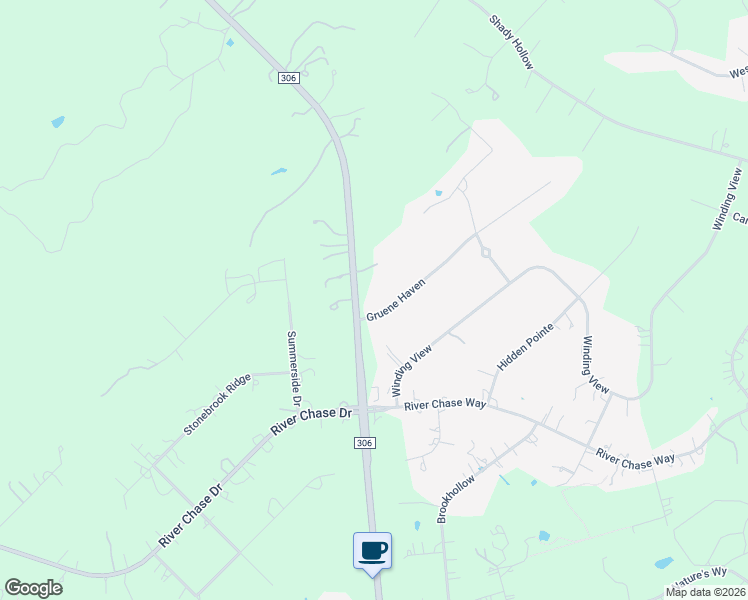 map of restaurants, bars, coffee shops, grocery stores, and more near 109 Gruene Haven in New Braunfels