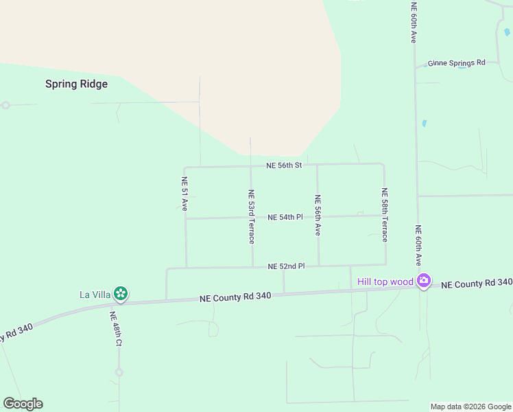 map of restaurants, bars, coffee shops, grocery stores, and more near 5530 Northeast 53rd Terrace in High Springs