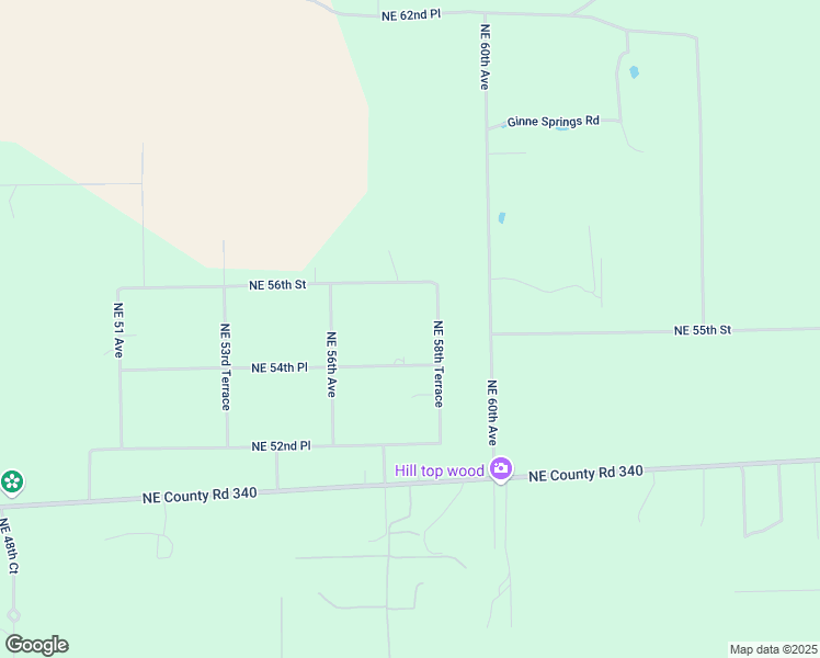 map of restaurants, bars, coffee shops, grocery stores, and more near 5539 Northeast 58th Terrace in High Springs