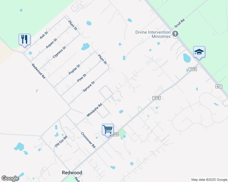 map of restaurants, bars, coffee shops, grocery stores, and more near 501 Mesquite Road in San Marcos