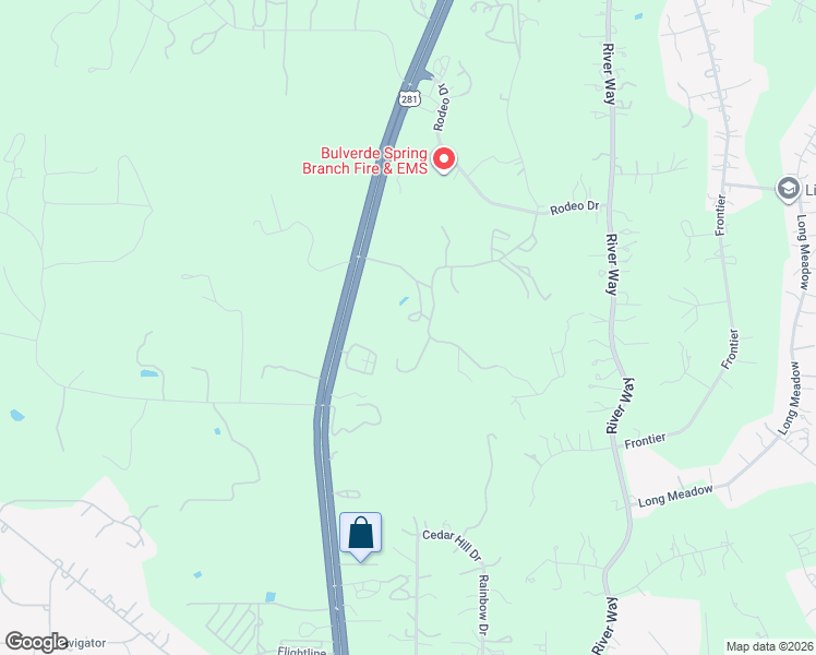 map of restaurants, bars, coffee shops, grocery stores, and more near 1225 Texas Oaks in Spring Branch