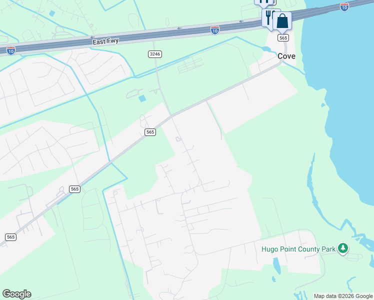 map of restaurants, bars, coffee shops, grocery stores, and more near 329 Gou Hole Road in Cove