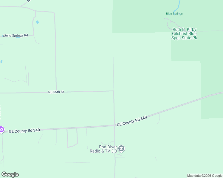 map of restaurants, bars, coffee shops, grocery stores, and more near 6970 Northeast 55th Street in High Springs