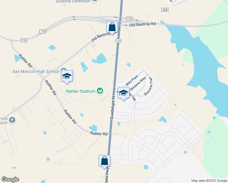 map of restaurants, bars, coffee shops, grocery stores, and more near in San Marcos