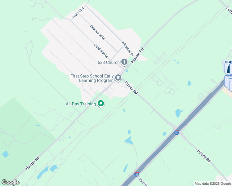 map of restaurants, bars, coffee shops, grocery stores, and more near 4019 Hunter Road in San Marcos