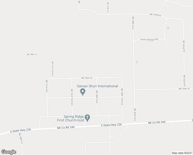 map of restaurants, bars, coffee shops, grocery stores, and more near 5599 Northeast 56th Street in High Springs