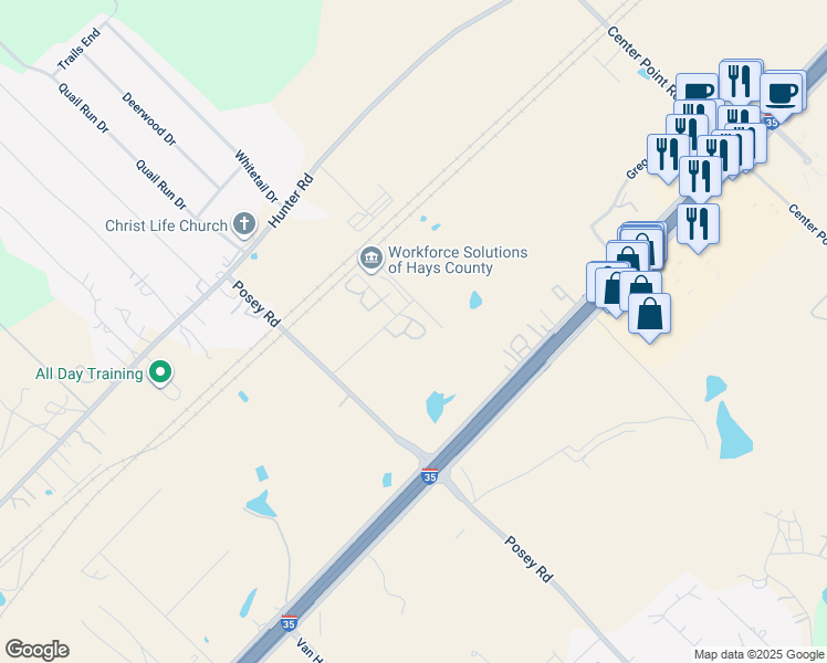 map of restaurants, bars, coffee shops, grocery stores, and more near 4785 Transportation Way in San Marcos