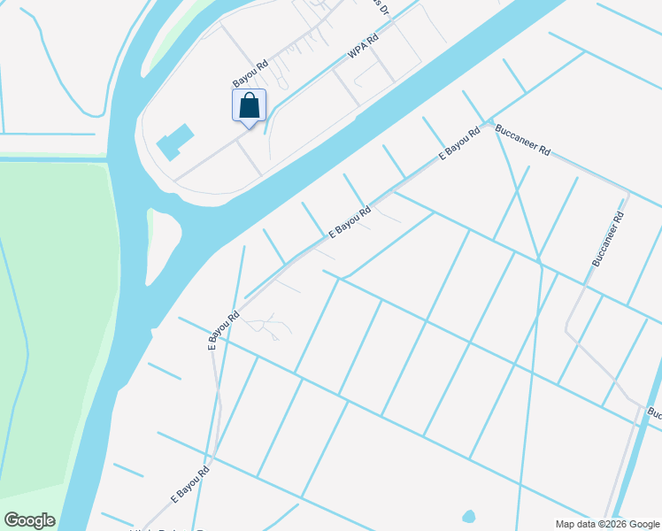 map of restaurants, bars, coffee shops, grocery stores, and more near 545 East Bayou Road in Belle Chasse