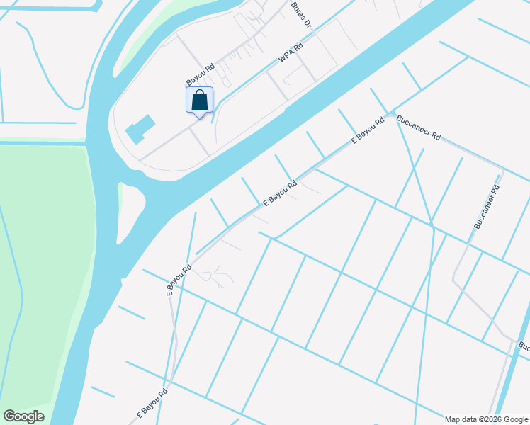 map of restaurants, bars, coffee shops, grocery stores, and more near 545 East Bayou Road in Belle Chasse