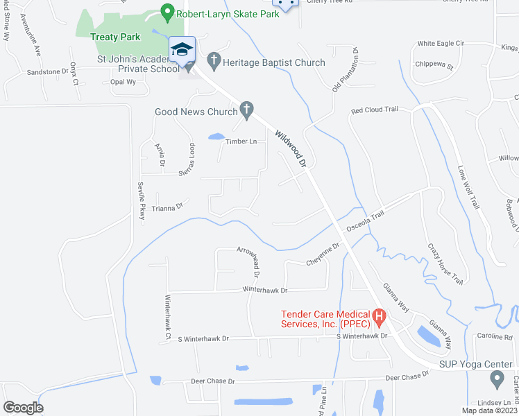 map of restaurants, bars, coffee shops, grocery stores, and more near 1196 Brookside Court in St. Augustine