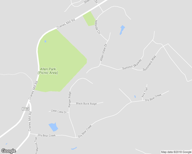 map of restaurants, bars, coffee shops, grocery stores, and more near 1065 Ranger Ridge in New Braunfels