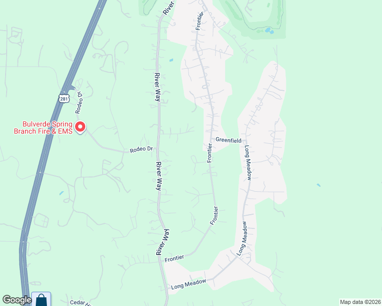 map of restaurants, bars, coffee shops, grocery stores, and more near 168 Ramrod in Spring Branch