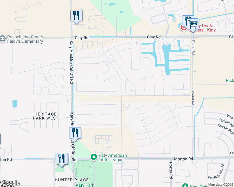 map of restaurants, bars, coffee shops, grocery stores, and more near 24603 Scarlatti Cantata Drive in Katy