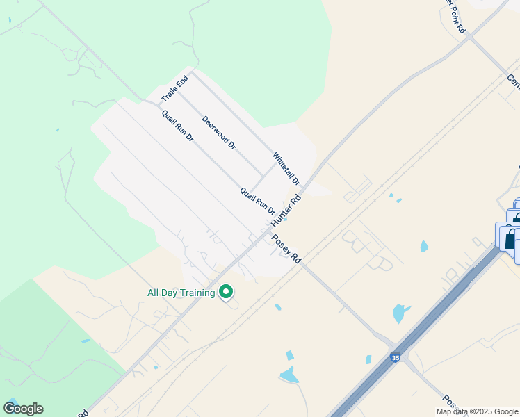 map of restaurants, bars, coffee shops, grocery stores, and more near 105 Quail Run in San Marcos
