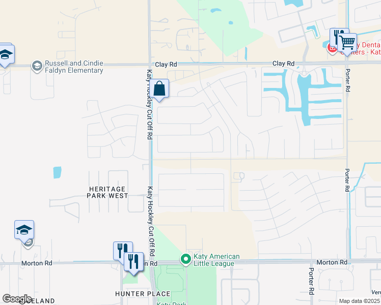 map of restaurants, bars, coffee shops, grocery stores, and more near 24742 Scarlatti Cantata Drive in Katy