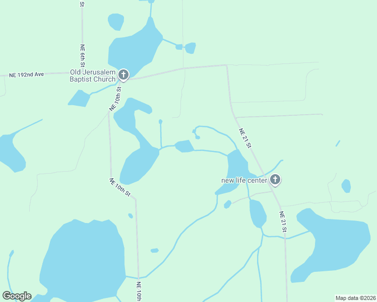 map of restaurants, bars, coffee shops, grocery stores, and more near 1321 Northeast 192nd Avenue in Gainesville