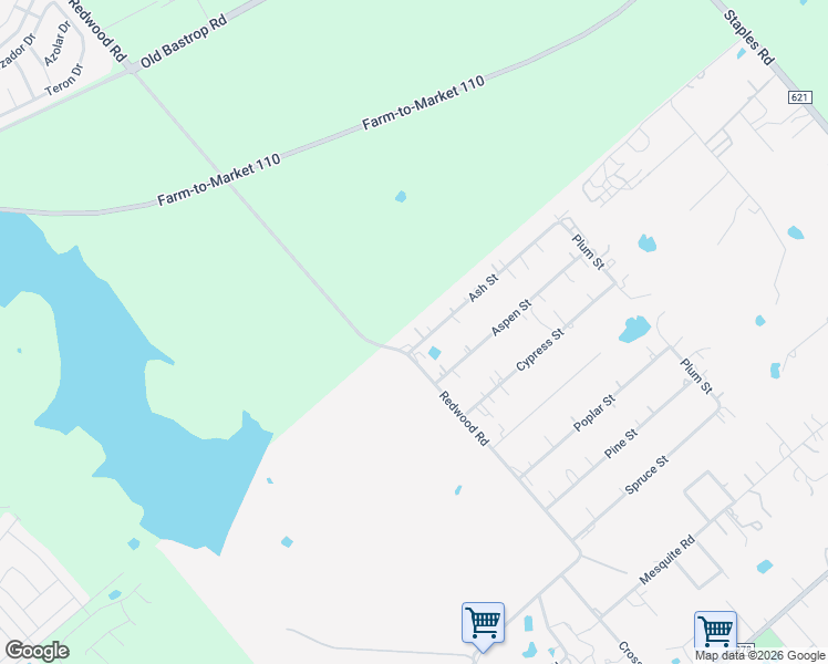 map of restaurants, bars, coffee shops, grocery stores, and more near 2040 Ash Street in San Marcos