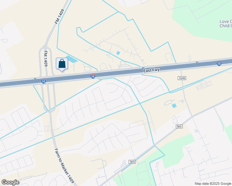 map of restaurants, bars, coffee shops, grocery stores, and more near 15006 Sparks Court in Baytown