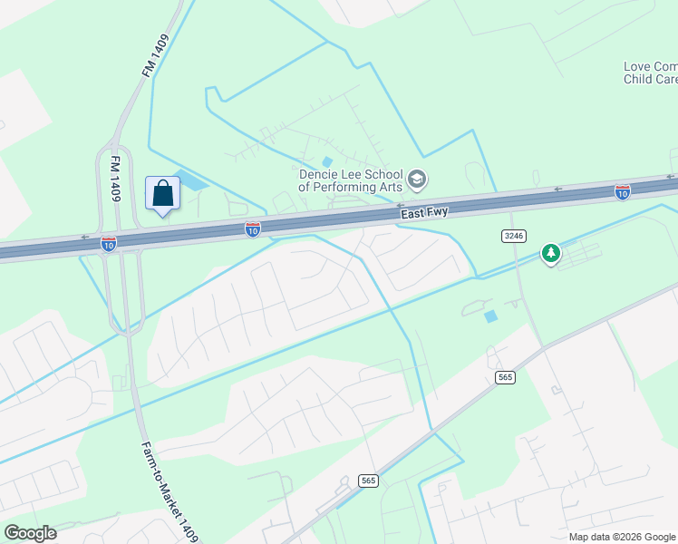 map of restaurants, bars, coffee shops, grocery stores, and more near 15014 Sparks Court in Baytown
