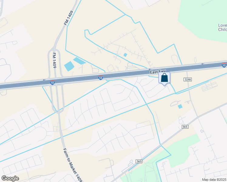 map of restaurants, bars, coffee shops, grocery stores, and more near 14907 Sparks Court in Baytown