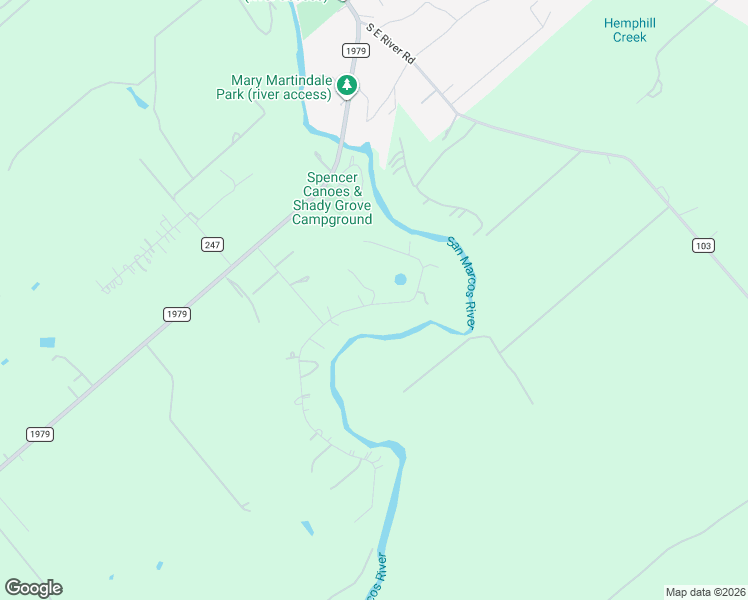 map of restaurants, bars, coffee shops, grocery stores, and more near 641 Martindale Falls Road in Martindale