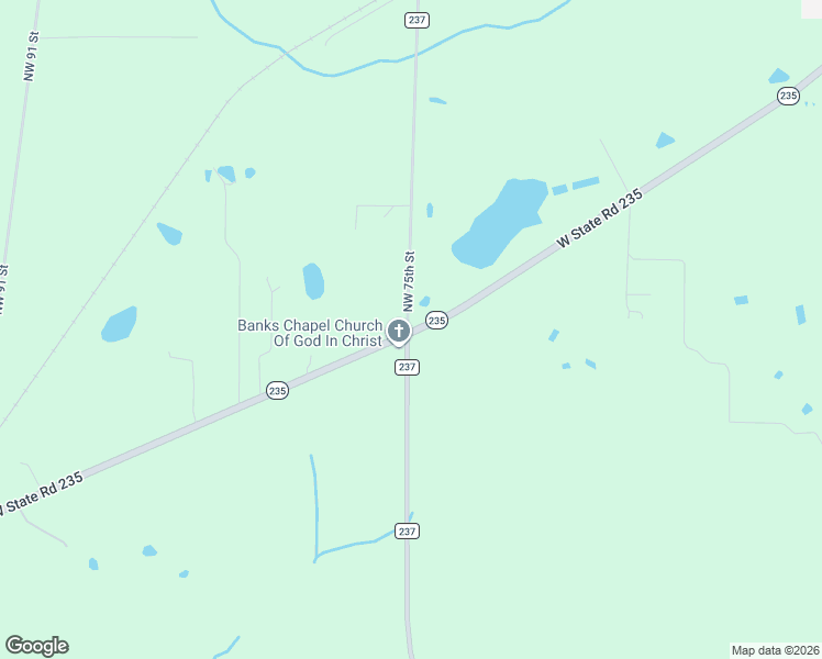 map of restaurants, bars, coffee shops, grocery stores, and more near 7503 West State Road 235 in Alachua