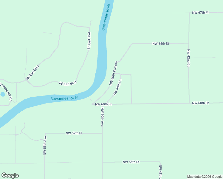 map of restaurants, bars, coffee shops, grocery stores, and more near 6100 Northwest 50th Terrace in Bell
