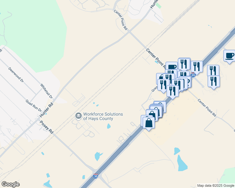 map of restaurants, bars, coffee shops, grocery stores, and more near 625 Gregsons Bend in San Marcos