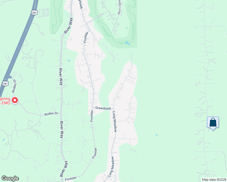 map of restaurants, bars, coffee shops, grocery stores, and more near 945 Long Meadow in Spring Branch