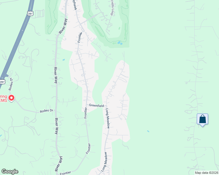 map of restaurants, bars, coffee shops, grocery stores, and more near 945 Long Meadow in Spring Branch