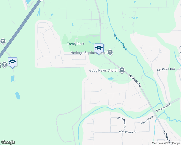 map of restaurants, bars, coffee shops, grocery stores, and more near 307 Seville Parkway in St. Augustine