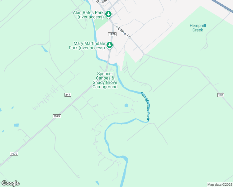 map of restaurants, bars, coffee shops, grocery stores, and more near Martindale Falls Road in Martindale