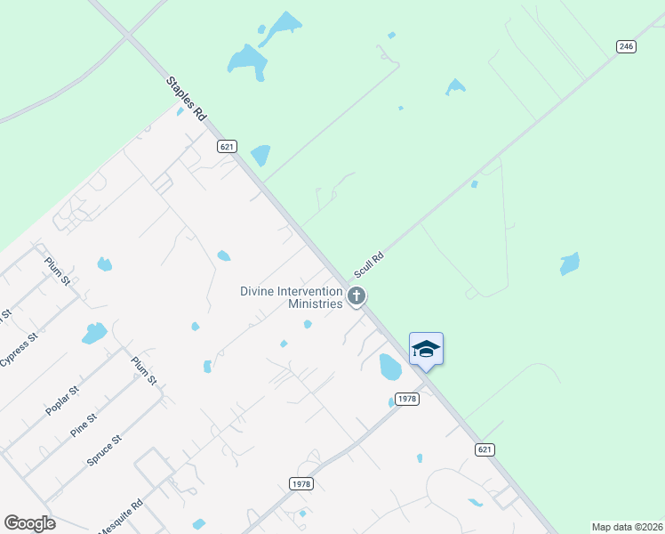 map of restaurants, bars, coffee shops, grocery stores, and more near 1434 Scull Road in San Marcos