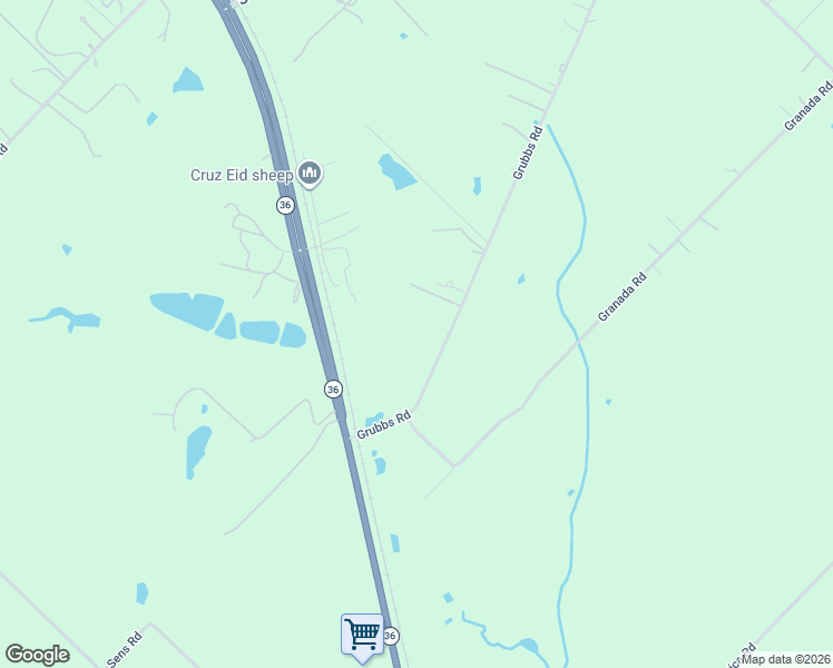 map of restaurants, bars, coffee shops, grocery stores, and more near 677 Grubbs Road in Sealy
